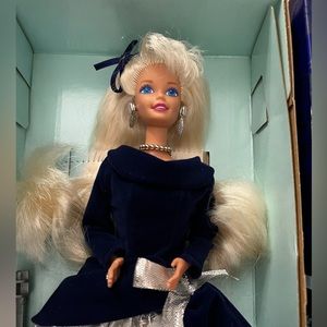 New Avon Winter Velvet Barbie 1st in Series